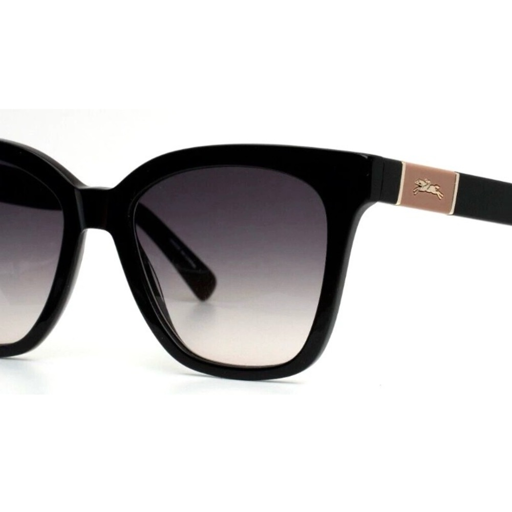 Brand New Longchamp Black gradient LO697S Sunglasses women’s logo with case